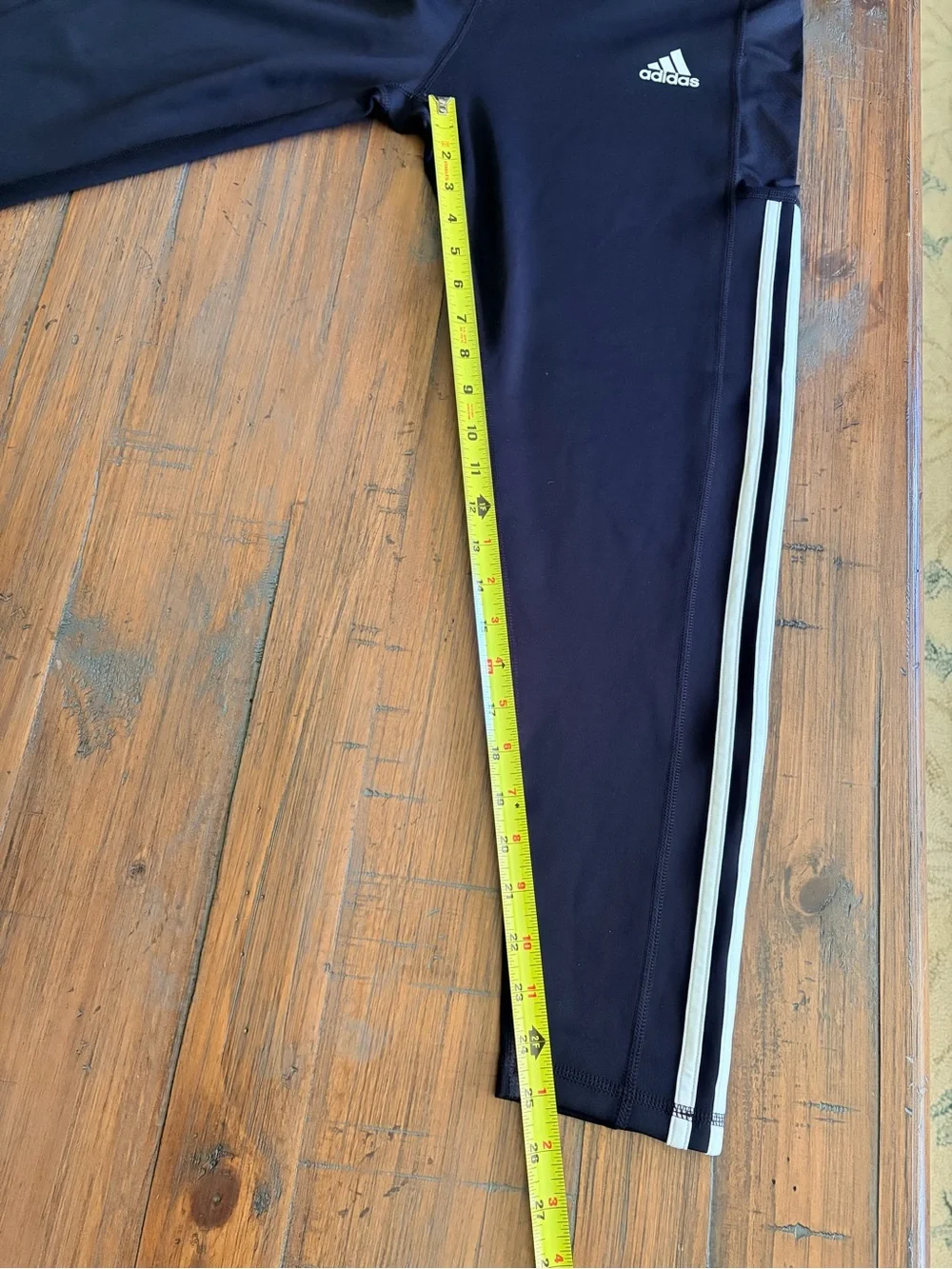 Adidas Black 3-Stripe Performance Leggings